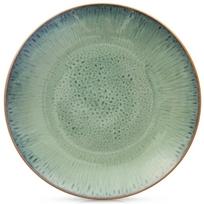Sekli vakarienė lėkštė žalia keramika Oriono glazūra 27cm
