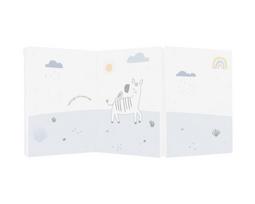 Sulankstomas kūdikių čiužinys Kikka Boo Stripy Friends 60x120x5 cm, hipoalerginė putų medžiaga