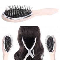 Steel Tooth Plastic Wood Comb Wig Hair Brush Anti-Static For Mannequin Head 22cm