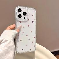 Apyrankės Grandinėlės Telefonų Dėklas iPhone 17 16 15 13 14 for 17Air 17 12 14 16 Pro 17 14 16 Pro Max Kibirkščiuojantis Deimantas Mielas Raštas Kietas Dangtelis Su Virvele iPhone 11 gryna