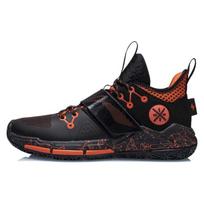 Li Ning Wade Block Textile, Synthetic Leather Cushioning Slip Resistant Abrasion Resistant Coverage Support Low top ABPR065-6 42