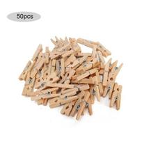 50/100 vnt. Mediniai skalbinių segtukai Mini medinės spaustukės Memo popieriaus segtukai Nuotraukoms kabinti, Popieriaus, „Pasidaryk pats“ rankdarbiams 50pcs beige