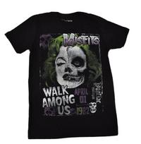 Misfits Classic Skull Walk Among Us Black Tee Shirt New M
