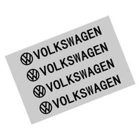 B6 VW Volkswagen Kūrybiški lipdukai emblema Automobilio dekoras Lipdukai Automobilio lango valytuvų lipdukai VW Volkswagen Golf Sharan Passat T juoda