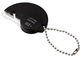 Midori Letter 49847006 Opener/Letter Cutter, Black, juoda