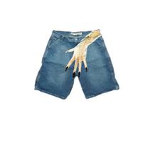 Y2K Hip-hop Trend Pattern Printed Denim Shorts Man High Street Fashion Brand Couple Relaxed Five-point Pants Thin Section S
