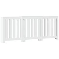 White Radiator Cover 205 x 21.5 x 83.5 cm Wood Based Material