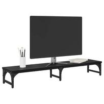 Monitor Stand Black Oak Effect 105 x 23 x 15.5 cm