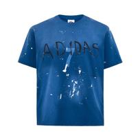 Adidas Originals X Song For The Mute Sftm-007 Loose Knit Crew Neck Short Sleeve T-Shirt Unisex Tops KS1341 L blue