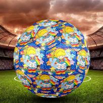 Rainbow Brite Indoor Soccer Ball Size 5 Colorful All Ages Machine Stitched PVC Competition Ready Durable High-Bounce