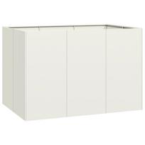 vidaXL Planter Box White 120x80x80 cm Steel