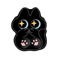 Wrist Pad Cat Large Mouse Mat Cartoon Kawaii Cat Mouse Pad Black Cat Mouse Pads  Office Desk juoda