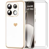 Silicone Case - Xiaomi - 14T Pro - Shockproof - Flexible - Heart Pattern