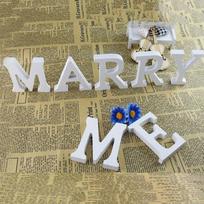 Vestuvių ženklas Vestuvių dekoracija Raidės MARRY ME Medinis Medinis Grynai baltos raidės Namų dekoracija Wedd