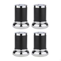 4 Pieces Adjustable Aluminum Alloy Furniture Legs Sofa Feet Sturdy Couch for Coffee Tables Beds Black