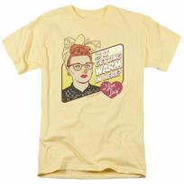 I Love Lucy Warm In Here Logo T Shirt Lucy Mens Licensed Classic TV Banana XXXL