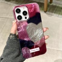 2026 new application Apple 15 summer ins Korean wind vortex mobile phone case iPhone16 love color matching protective case iPhone7g/8g