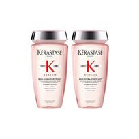 Kerastase Šampūnas/šampūno muilas Genesis Rožinis Šampūnas Atkuria, Priežiūros, Drėkina, Stiprina, Padidina apimtį ir Purumo Valo Genesis Skaidrus 250ml*2 rožinė