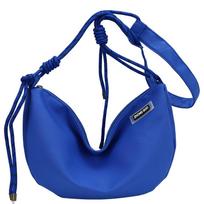 Casual Messenger Bag Solid Color Dumpling Bag Casual Nylon Crossbody Bag  Travel mėlyna