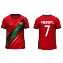 Portugal Flag Print Men's Football Jersey 2026 Breathable Quick-drying Sports T-shirt Unisex Summer Casual Fan Gift Tops 3XL