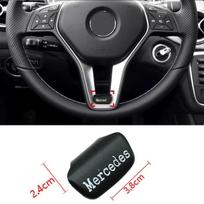 Karštos 2025 AMG emblemos Automobilio vairo lipdukai Priedai Mercedes Benz AMG W206 W204 W205 W212 W213 W221 W222 W223 W251 W black