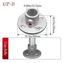 Dn15 Dn20 Dn25 1\2''/3\4   Pipe Fitting Connector Aluminum Alloy Steel Circular Pipe Connector Elbow Corner Frame Fasteners