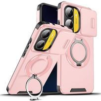 Armor Funda For Xiaomi Poco X7 Pro 5G Slide Lens Protector Phone Case For Pocox7pro Poko Little X 7 Pro x7pro Ring Holder Cover Poco x7 pro