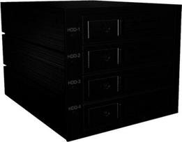 Icy Box RaidSonic ICYBOX Backplane 4x SAS/SATA 3.5 HDD, skirtas 3x5.25 skyriui Hot Swap Trayless MiniSAS jungtis Juodas