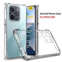 Shockproof Armor Case For Xiaomi POCO C85 Little C 85 85C PocoC85 4G 171 173 Clear Silicone Phone Cover Transparent Soft Fundas For POCO C85 171mm skaidri
