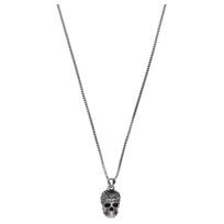 Alexander McQueen kaukolės žalvarinis karoliai Unisex karoliai Sidabrinis 582694J160Y-1177 Silver gray
