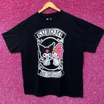 Sanrio Kuromi and My Melody Kawaii 100% Cotton T-shirt Mens Tees Top XL