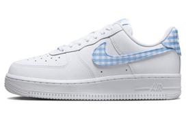Nike Air Force 1 Low '07 Essential White University Blue Gingham Women's DZ2784-100 38