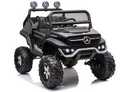 Lean Cars Vaikiškas elektrinis visureigis Mercedes Unimog S, juodas