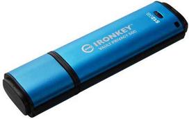 Kingston Flash Drive | IronKey Vault Privacy 50C AES-256 Encrypt | 512GB | USB-C | Mėlyna