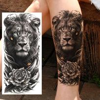 1 Sheet Good Friday Pray Jesus Lion Zeus Temporary Tattoos For Men Women Adults Long Lasting Waterproof Temp Fake Tattoo Sticker China Mainland
