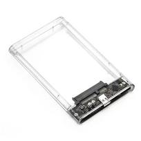 Transparent Plastic 2.5 Inch Type-C USB 3.1 SATA SSD & HDD Case Enclosure GAMSHARE Usb&2.5" balta