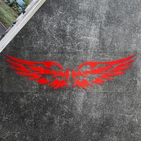 DIY Angel Wings Reflective Car Stickers Decor Moto Helmet Motorcycle Auto Body Windshield Fuel Tank Decals Accessories