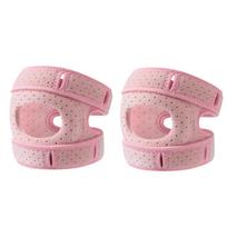 3D Silicone Knee Pads And Ligaments Fix The Knee Sports, Fitness, Running, Knee Pads, Breathable 2PC/1 Pair L rožinė