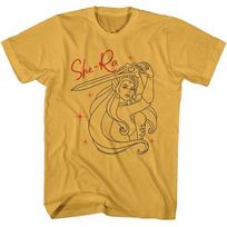 Masters Of The Universe Cartoon She-Ra Line Art Swinging Sword Men's T Shirt  Unisex T-Shirt M