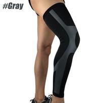 1Pcs Full Leg Compression Sleeve Knee Pads Cycling Leg Warmers Long Leg Sleeves for Bicycle MTB Riding Men Women M