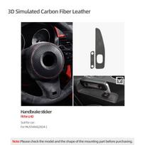 For Ford Mustang GT 2026- Made of Alcantara/Carbon Fiber Leather Handbrake Panel Trim Sticker Car Interior Tuning Accessories