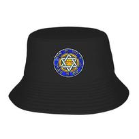 Individualus Izraelio Vėliavos Padaryk Izraelį Didžiu Kibiro Kepuraitė Moterims Unisex Lauko Vasarinė Kepurė nuo Saulės Stovyklavimui Žvejybai One Size black