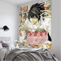 VIKAMA Death Note Printed Wall Tapestry Large Wall Art Scifi Living Room Home Decor Rug Bedroom Dormitory Wall Hanging 74x94cm(29x37in)