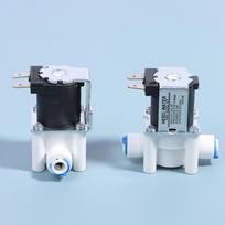 1 vnt. Įleidimo solenoidinis vožtuvas 12V/24V gryno vandens mašinai, vandens valytuvui, atvirkštinio osmoso 2 taškų greito prijungimo vožtuvo jungiklis 24V