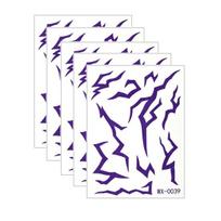 Yousheng 5 Sheets Temporary Tattoo Stickers, Skin-Friendly Demon Energy Pattern Tattoos, Hypoallergenic Non-Irritating Tattoo Stickers for Kids D