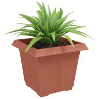 Square Flower Pot 6 pcs Terracotta Red 28.5 x 28.5 x 22 cm