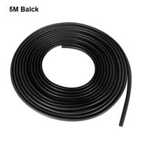 5M Universalus guminis automobilio durų apsaugos lipdukas Anti-Scratch įrankiai transporto priemonės šoninėms durims/kėbului Lengvai lipdukais Amagi black