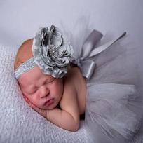1Set Fashion Matching Newborn Clothes Infant Tutu Skirt Baby Headband Hairband Newborns Costume 3