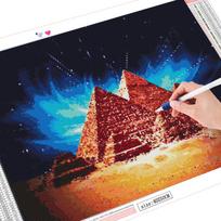 Deimantinė tapyba 5D kraštovaizdžio siuvinėjimo piramidės mozaika Naujas namo apdaila 20X30CM