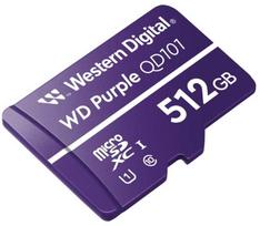Atminties kortelė Sandisk SD-Micro kortelė 512GB WD SDXC violetinė 3D NAND Flash, violetinė, UHS-I